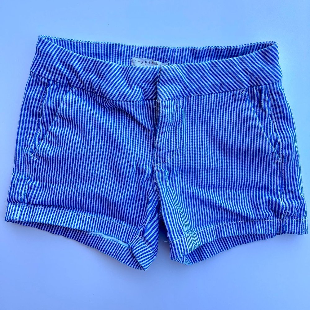 Copper Key girls size 8 Pinstripe Chino shorts summer wear casual